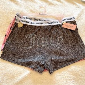 Juicy Couture bling rhinestone shorts XL